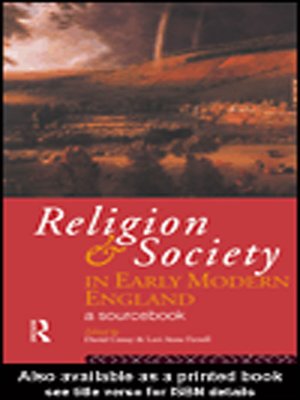 cover image of Religion and Society in Early Modern England